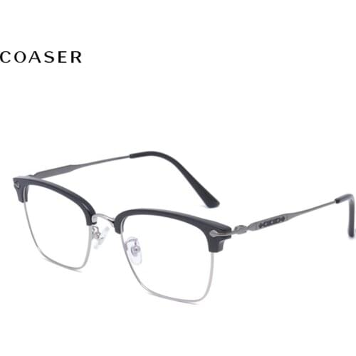 2020 Fashion Big vintage men glassees women Titanium Optical glasses frame Myopia Eyeglasses Prescription Eyewear frames