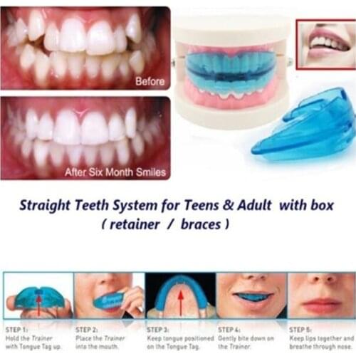 Soft Orthodontic Brace Buck Teeth Retainers Boxing Tooth Protector Dental Mouthpieces Orthodontic Appliance Trainer