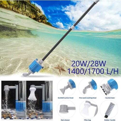 20W 28W Automatic Aquarium Water Changer Pump for Fish Tank Gravel Cleaner Cleaning Tool Sand Washer Filter Siphon 220v