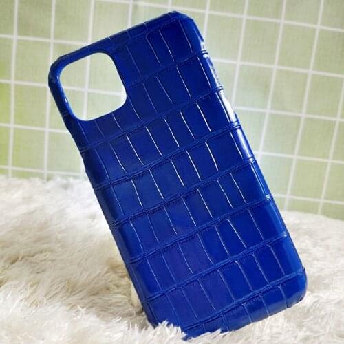 New Cowhide Leather Crocodile Pattern Back Cover For iPhone 11 Pro Max 5.8 6.1 6.5 Fashion Business Pouch Bag Pocket Phone Case