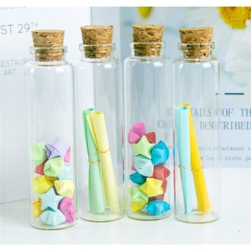 30*110*17mm 55ml Transparency Glass Bottles With Cork 25pcs/lot For Wedding Holiday Decoration Christmas Gifts