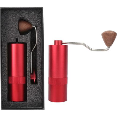Mini Manual Coffee Grinder Stainless Steel Coffee Bean Mill Machine Kitchen Accessories manual coffee grinding machine Red 30g