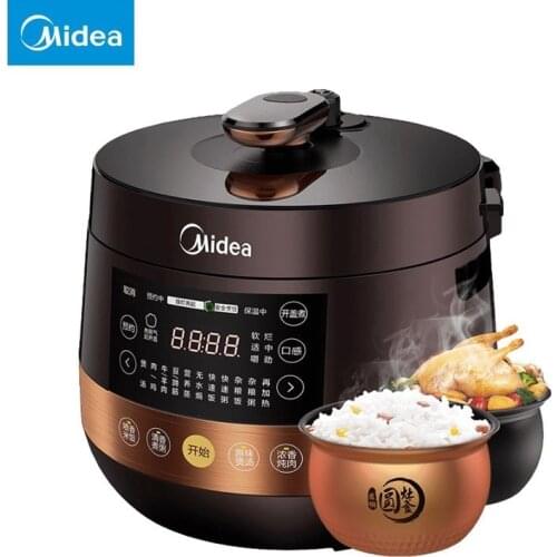 Midea High Quality Electric Pressure Cooker 5L Double Liner Intelligent 24h Reservation Porridge Soup Rice Cooker Multicooker