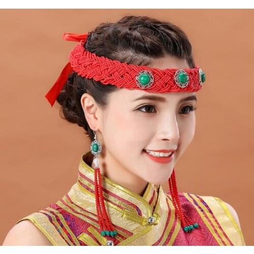 India style Beads tassle bride headdress hair decoration brides handmade wedding hair cosplay Costume Accessories