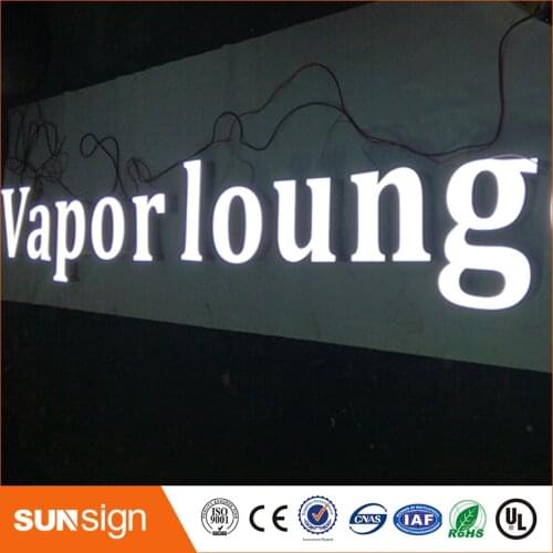 3D custom resin led letter frontlit channel letter for outdoor