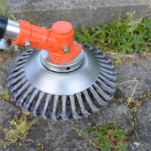 8/6 Inch Steel Wire Grass Trimmer Head Lawn Mower Grass Eater Trimmer Brush Cutter Tools Garden Grass Trimmer Head Weed Brush