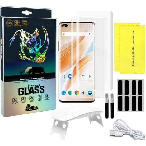 UV Glue For Huawei P40 Pro P30 Pro P50 Pro Screen Protector New Full Cover Case Mate 40 Pro Mate 20 30 Pro Tempered Glass Film