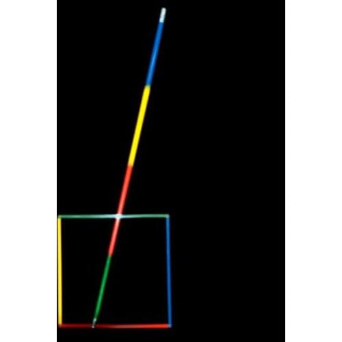 Squaring The Circle to Cane (Multicolor, Stainless Steel) Magic Tricks Stage Illusion Props Gimmick Accessories Appearing Magie