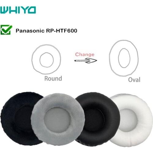 WHIYO 1 Pair of Ear Pads for Panasonic RP HTF 600 RP-HTF600 Headset Earpads Earmuff Cover Cushion Replacement Cups