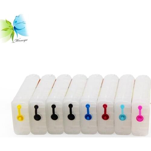 WINNERJET 130ml For HP 70 Empty Refillable Ink Cartridge for HP Designjet Z2100 Z5200 Inkjet Printer 8 Colors