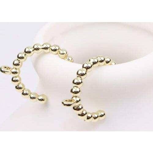 Eruifa 20pcs 15mm Hoop Zinc Alloy Jewelry DIY Charms Pendant Necklace, Earring Bracelet 2 Colors