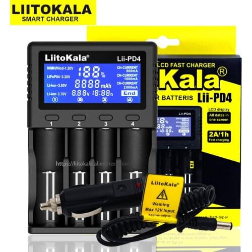 Liitokala Lii-500 Lii-PD4 Lii-S6 Lii-500S 18650 21700 26650 AA AAA for 18350 18500 16340 17500 25500 10440 17350 battery Charger