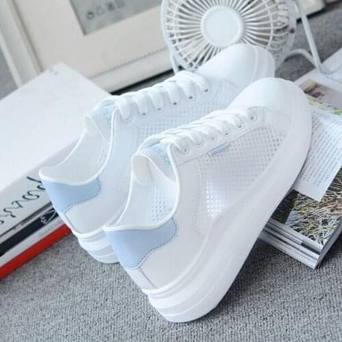 Women Casual Shoes Summer Spring Women Shoes Fashion Embroidered Breathable Hollow Lace-Up Sneakers Women shoes 2021