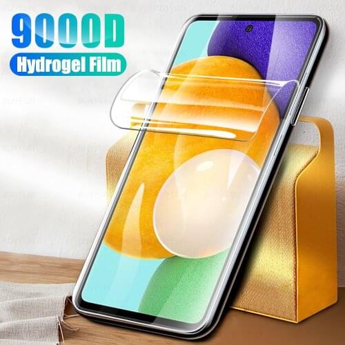 1-3pcs sansung a 52 hydrogel film hd anti-scratch screen protectors film not glass 5g 6.5" for samsung galaxy a52 a 52 52a film