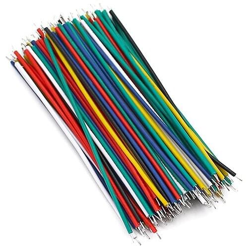 120PCS/Lot 24AWG Tin-Plated Breadboard PCB Solder Cable 24AWG 8cm Electronic Wire Jumper Wire 1007-24AWG Connector Wire