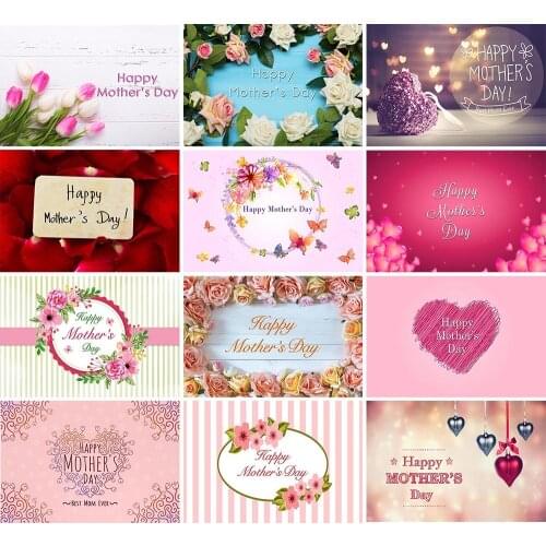 Avezano Mothers Day Backdrop Rose Flowers Love Mum Butterfly Photography Backgrounds For Photo Studio Photocall Photozone Decor