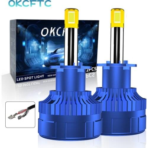 OKCFTC H1 LED H4 H8 H7 9012 HEADLIGHT BULB 80W 20000LM CAR MINI 9005 9006 HB3 HB4 LED BULB CAN 6500K AUTO FOG LAMP 12V 24V
