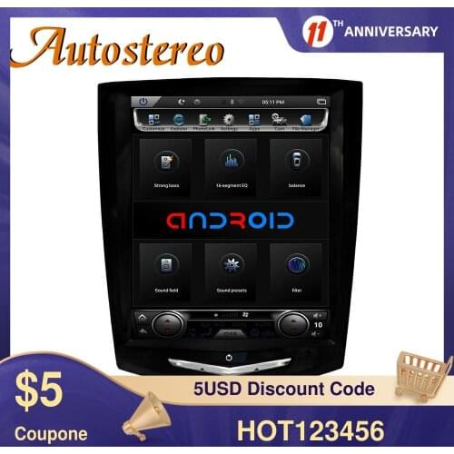 For Cadillac Escalade 2015+ Android 9.0 Tesla Radio Style Screen Car GPS Navigation Stereo Head Unit Multimedia Player Radio HD