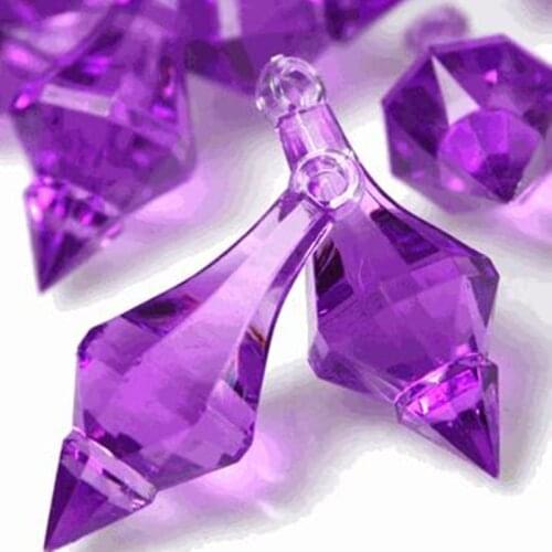 Free Shipping,20pcs Lovely 17*45mm Multicolor Acrylic Christmas Tree Hanging For Garland Strands Pendant, Wedding Decoration