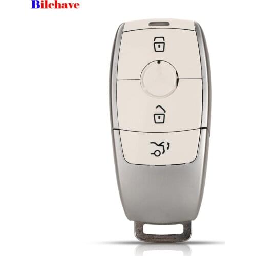Bilchave 3 Buttons For Mercedes Benz AMG C200L E300L S320 S350 S350L S450l S500l GLC Fob Remote Car Key Case Shell White
