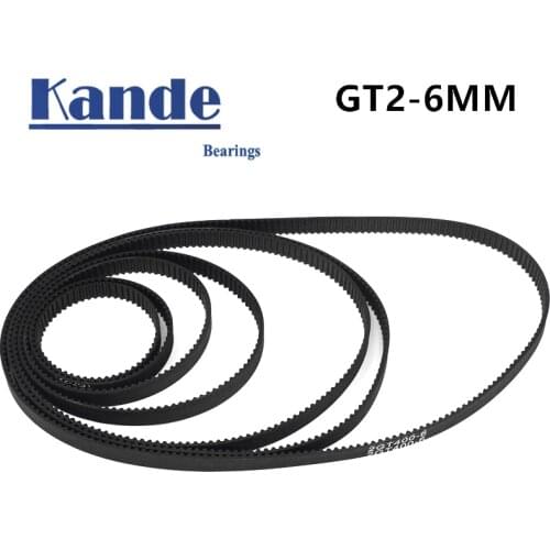 3D Printers Parts GT2 Closed Loop Timing Belt PU Steel 2GT 6mm 136mm 144mm 148mm Synchronous Belts Part DIY