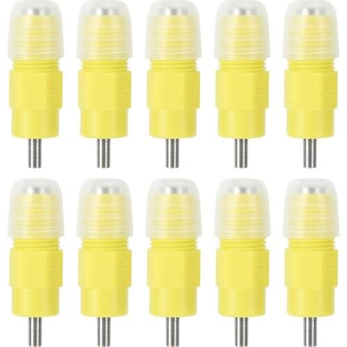 Farm Animal Feeding Eqipment 10Pcs Detachable Automatic Chicken Drinker Water Nipple Chicken Feeder Plastic Poultry Drinker