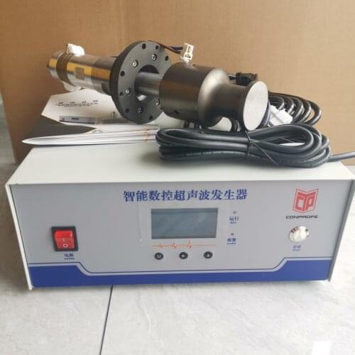 20K 2000W High Power 54mm round Horn flange Ultrasonic Welding Transducer with ultrasonic generator one whole set