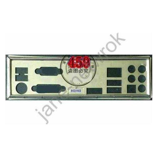 IO I/O Shield BackPlate Blende Bracket For ASRock M3A785GMH/128M