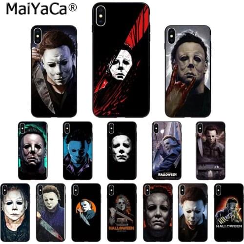 MaiYaCa Halloween The Curse Of Michael Myers Horror Movie TPU Soft Phone Case for iPhone 8 7 6 6S Plus X XS MAX 5 5S SE XR Cover
