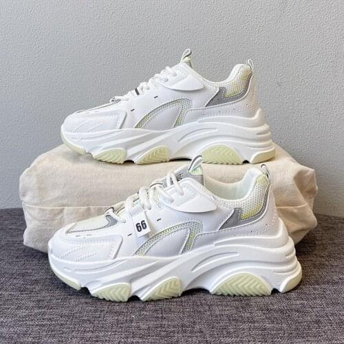 Moipheng Chunky Sneakers Women 2021 Autumn Outdoor Running Shoes Breathable Soft Sneakers Woman Platform Shoes Zapatillas Mujer