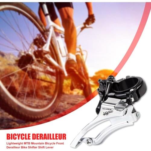 Metal MTB Mountain Bicycle Front Derailleur Bike Front Trigger Shifter Shift Lever Cycling Riding Accessories for 42-34-24 teeth