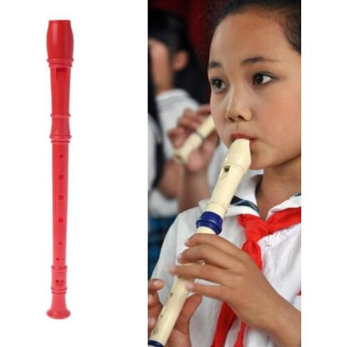 Multicolor Plastic Musical Instrument Recorder Soprano Long Flute 8 Holes JUL21_30