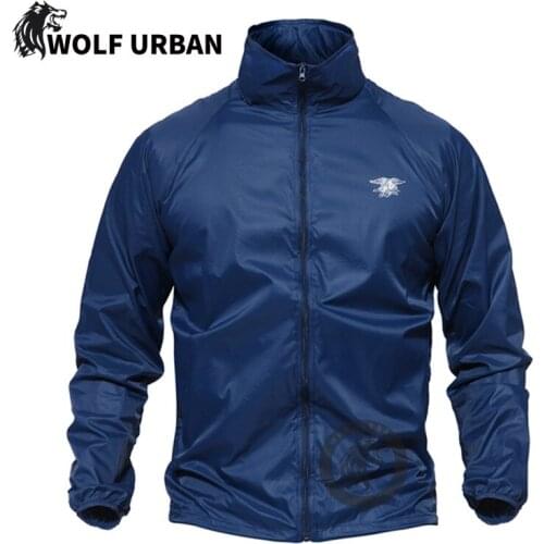 Summer Quick Dry Waterproof Anti UV Skin Coat Men Tactical Camouflage Sports Fishing Climbing Sunscreen Hooded Jacket Coat