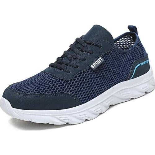 Mens sneakers Brand Men Breathable mesh Sweat Absorbant Shoes New Men Casual Shoes Fashions outdoor Walking shoes39-46wholesale