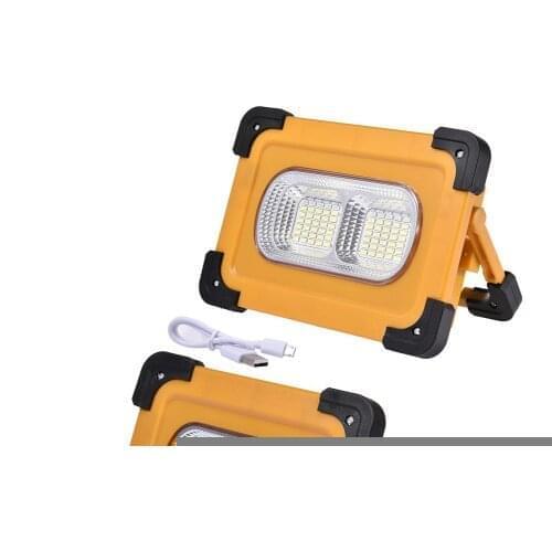 50W/100W Portable LED Work Light LED Work Light Portable IP65 Waterproof Solar Flood Light For Outdoor Work Camping