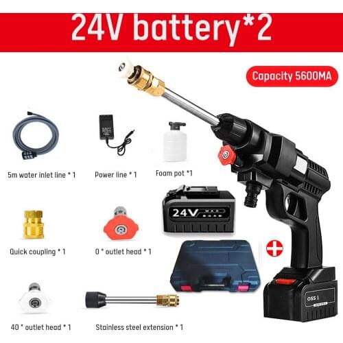 Portable High Pressure Water Gun Metal Electric Water Gun High Pressure Car Washer Garden Watering Hose Nozzle Car Cleaning Tool