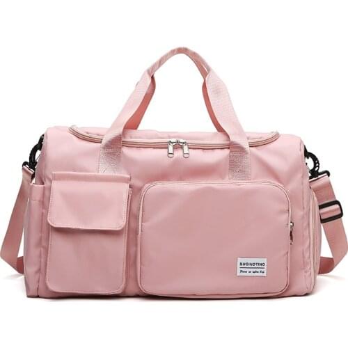 Casual Dry and Wet Separation Travel Bag Duffle Bag For Women Weekend Bag With Shoe Organizer Overnight Bag Yoga&Gym Sport Bag