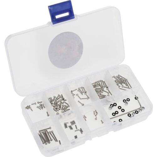 176PCS M1.4 Repair Screws Bolts Fit for SCX24 AXI90081 1/10 RC Crawler Car