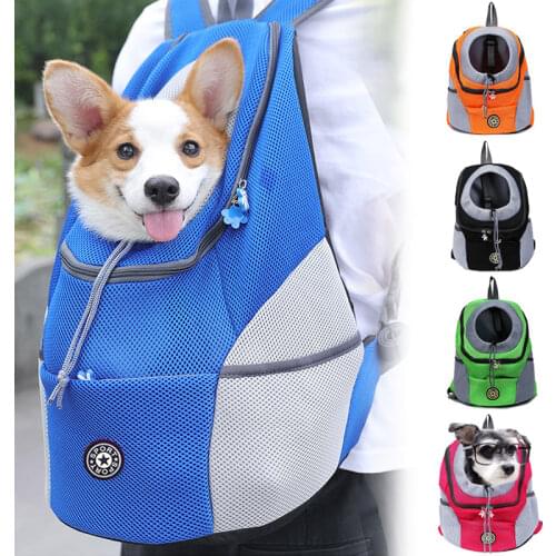Dog Backpack Puppy Dogs Carrier Bag Durable Padded Shoulder Pet Cat Carrier Outdoor Portable Packaging Carrying Pet Supplies