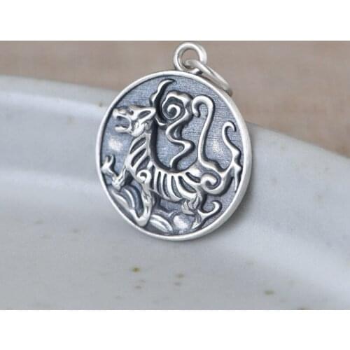 Silver Round Pendant for Necklace Women Trendy Simple Design Jewelry Finding Accessories Fashion Necklace Pendants Jewelry