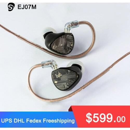 Shuoer EJ07M | 10mm dynamic electrostatic BA driver hybrid IEM headphones with OCC copper 4.4mm balanced 3.5mm single ended cabl
