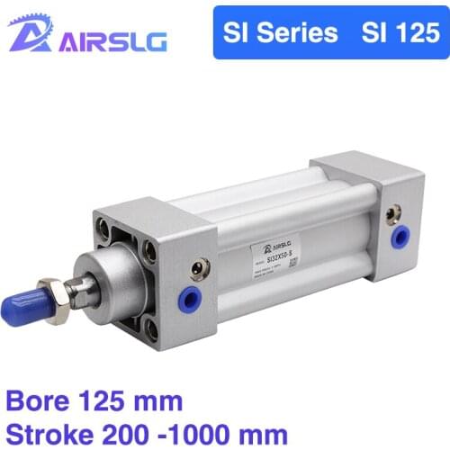SI Series SI125 Stroke 200-1000 mm S Air Cylinders Double Acting Single Rod pneumatic cylinder X200-250-400-550S-600-700-800 -S