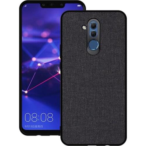 Retro Canvas Phone Case For Huawei Honor 8X Max Case Business Man Soft Silicone Cloth Back Cover For Huawei Mate 20 Lite 20 Pr