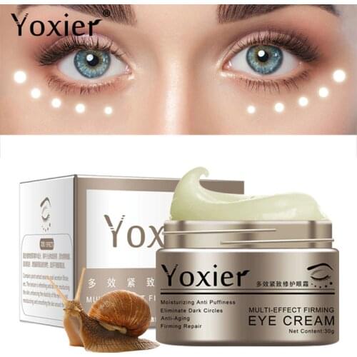 Yoxier Snail Eye Cream Peptide Collagen Serum Snail Essence Anti-Wrinkle Remover Dark Circles Korea Cosmetics Patch For Eye