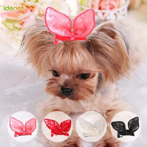 Pet Hair Clips Butterfly Hair Barrette Hairpins Cute Dog Kitten Puppy Bow Hairpins Hairband Pet Grooming Beauty Dog Supplies 25
