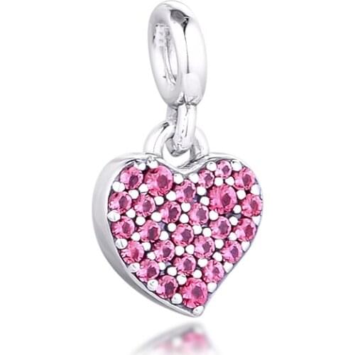 My Love Dangle Charm acsesoris for women Sterling Silver Jewelry Fits Me Bracelets Small Hole Beads For Jewelry Making