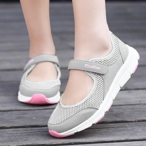 Women Sneakers Fashion Breathable Mesh Casual Shoes Zapatos De Mujer Plataforma Flat Shoes Women work shoes comfortable for work