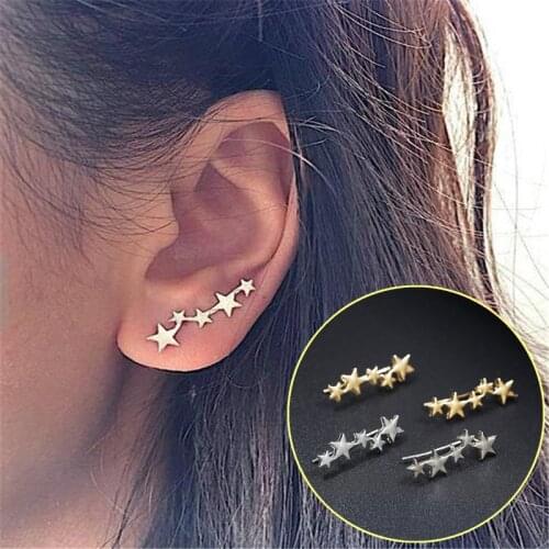 Star Ear Climber Tiny Star Stud Earrings For Women Everyday Teen Mothersday Celestial Birthday Gift Jewelry Earrring