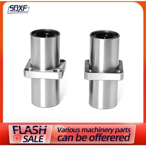 1/2/4PCS lengthening method flange in the middle linear motion bearing LMKC6 8 10 12 16 20 25 30 35 40L