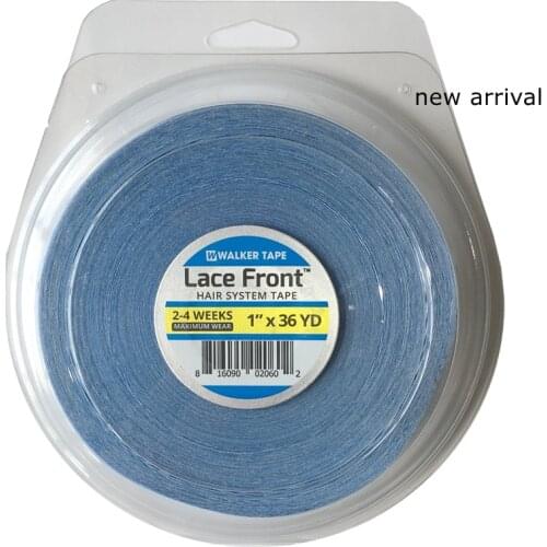 1 roll 2.54 cm width 36 yards Big roll Blue lace front wig tape toupee adhesive tape hair system tape